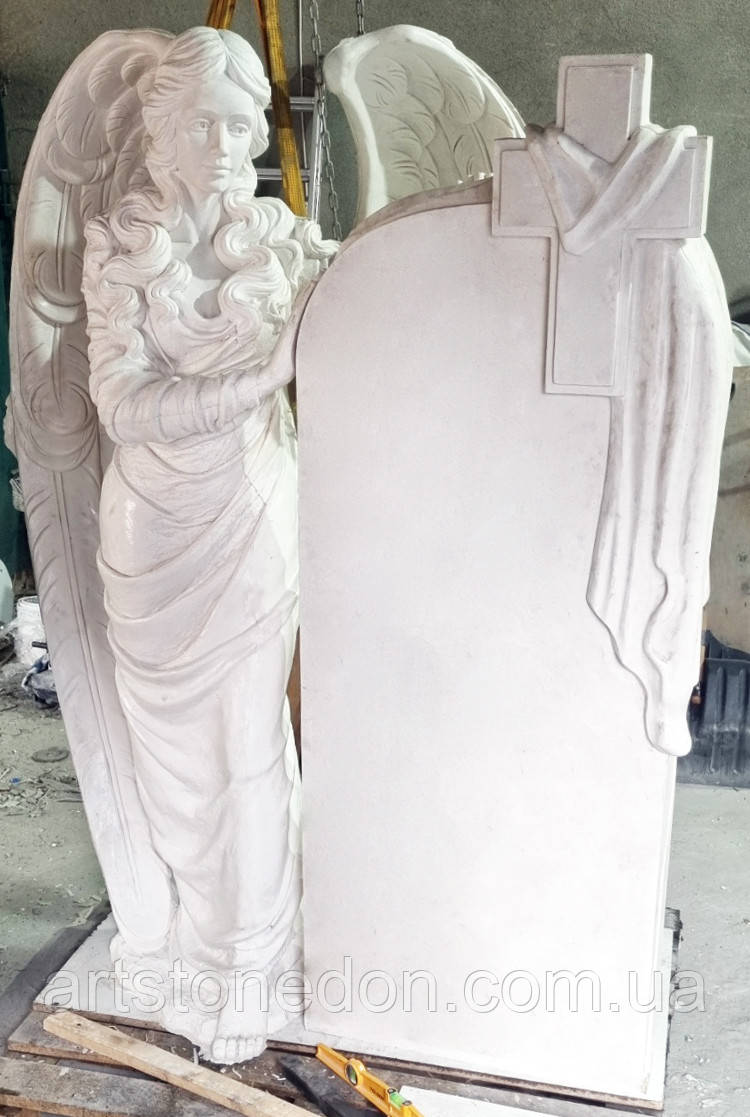 Пам'ятник з ангелом з мармуру №87, фото 1