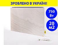 Обогреватель керамический 750 Вт 120*60*4 см вес 25кг на 20кв.м. напольный/настенный с программатором Венеция