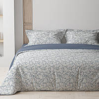 Комплект постельного белья Ранфорс Голубая фиалка Полуторный размер, нав 50х70 см