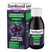 Комплекс витаминов для иммунитета Sambucol Immuno Forte No Added Sugar + Vitamin C + Zinc Liquid (120 мл)