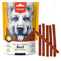 Лакомство для собак Wanpy Soft Beef Jerky Slices вяленая говядина с уткой слайсы 100 г (MA-04S)