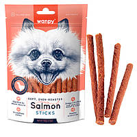 Лакомство для собак Wanpy Salmon Sticks палочки с лососем 100г (SB-14)