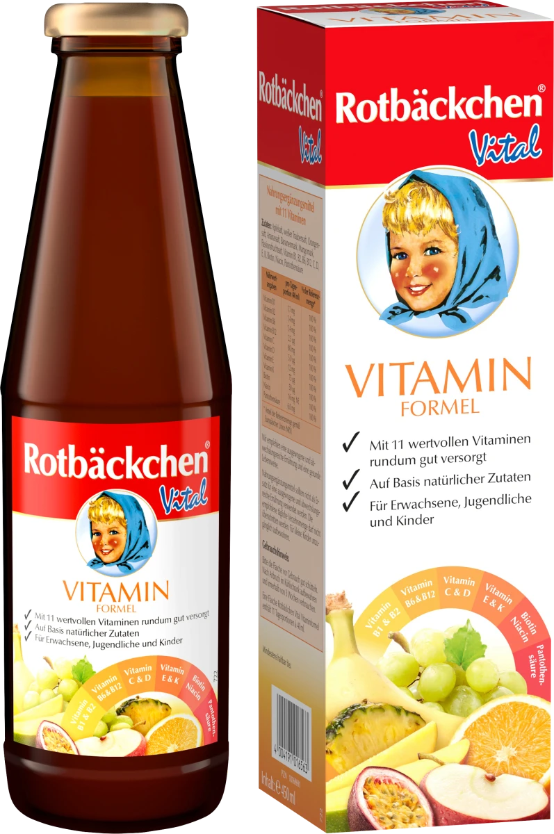 Біологічно активна добавка Rotbäckchen Vital Vitamin Formula, 450 мл