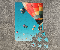 Пазл Воздушный шар фиеста. Картон А4, 80