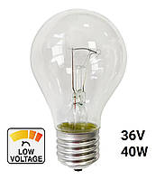 Лампа накаливания низкого напряжения 36V 40W Е27