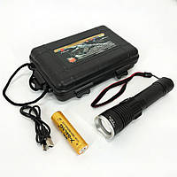 LT Тактический фонарь Police BL-A92-P50, сильный фонарик, светодиодный ручной аккумуляторный портативный cd