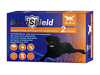 MoxiShield капли на холку для собак от клещей, блох и гельминтов весом 25-40 кг, 2 х,4,5 мл 9 г (2пип)