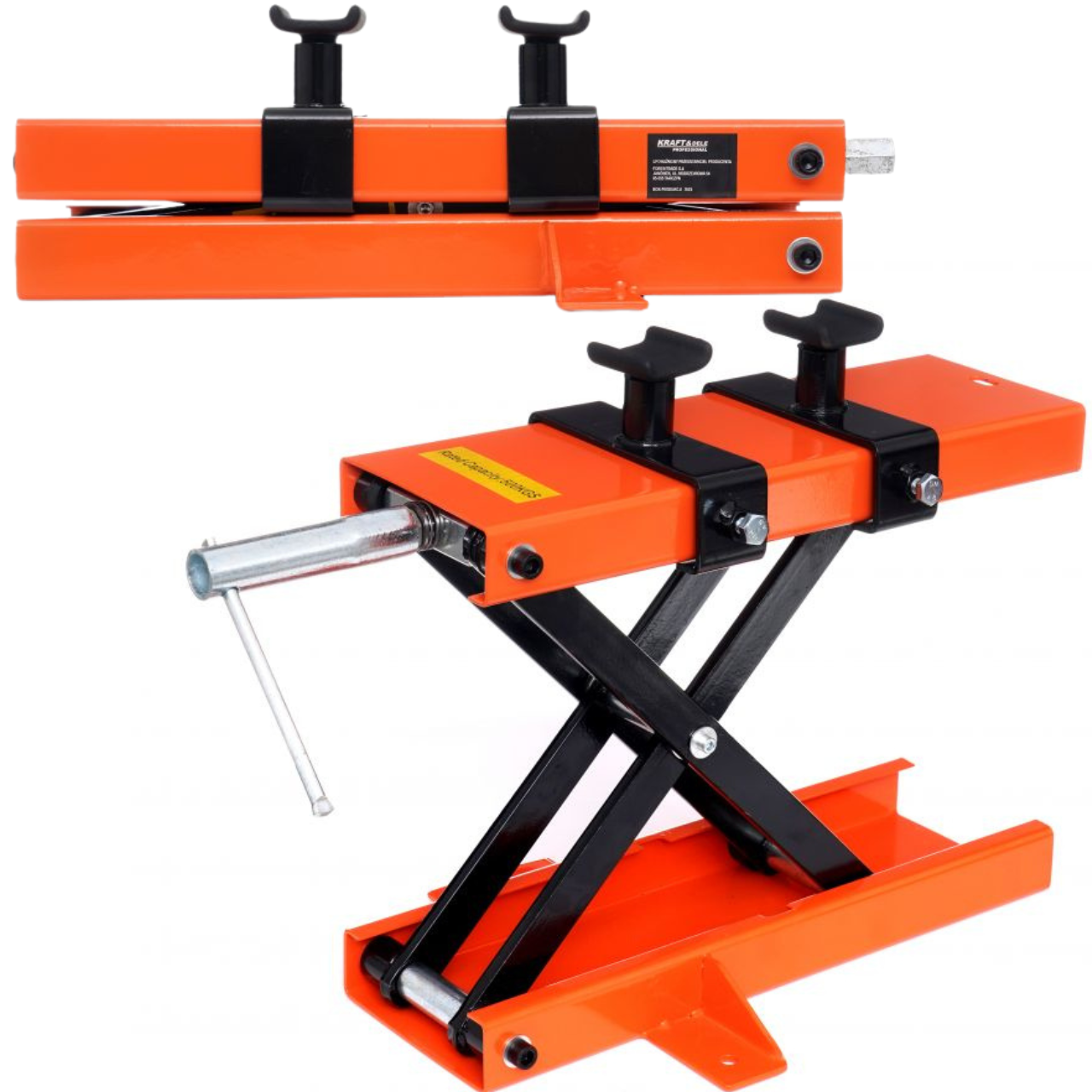 Підйомник для мотоциклів - домкрат ножиці до 500 кг Kraft&Dele KD352