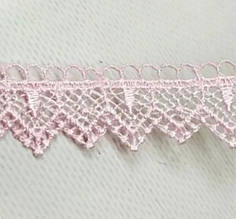 Мережево макраме 2.5см (13м) колір рожевий