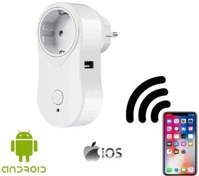 Розумна розетка з WiFi керуванням Socket 6996 Вай-Фай розетка з USB і WI-FI