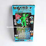 Фігурка Стікбот зі зброєю чоловічок для анімаційної творчості з аксесуарами для зйомки відео Stikbot, фото 4