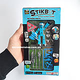 Фігурка Стікбот зі зброєю чоловічок для анімаційної творчості з аксесуарами для зйомки відео Stikbot, фото 8