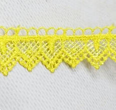 Мережево макраме 2.5см (13м) колір жовтий