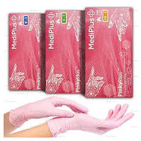 Рукавички нітрилові MediPlus Pink, 100 штук