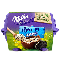 Шоколадні яйця орео Мілка Milka milk oreo 136g 20шт/ящ (Код: 00-00014047)