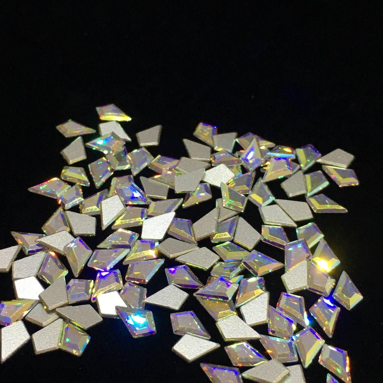 Фигурные стразы Preciosa Crystal AB 6,4х4,2мм*1шт - фото 4 - id-p996790611