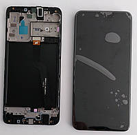 Дисплей Samsung A105 Galaxy A10 Original Oem з тачскріном та рамкою Black