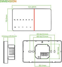 BecaSmart Series 005 Розумний Wi-Fi термостат, програмований обігрівання котла, сумісний з Ale, Amazon, Німеччина, фото 2