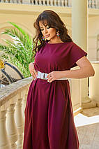 Дуже красиве плаття софт короткі рукави міді розміри батал, фото 3