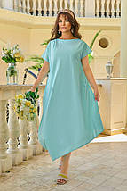 Дуже красиве плаття софт короткі рукави міді розміри батал, фото 4