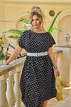 Дуже красиве плаття софт короткі рукави міді розміри батал, фото 3