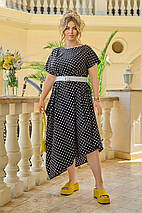 Дуже красиве плаття софт короткі рукави міді розміри батал, фото 2