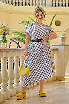 Дуже красиве плаття софт короткі рукави міді розміри батал, фото 5