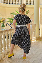 Дуже красиве плаття софт короткі рукави міді розміри батал, фото 4