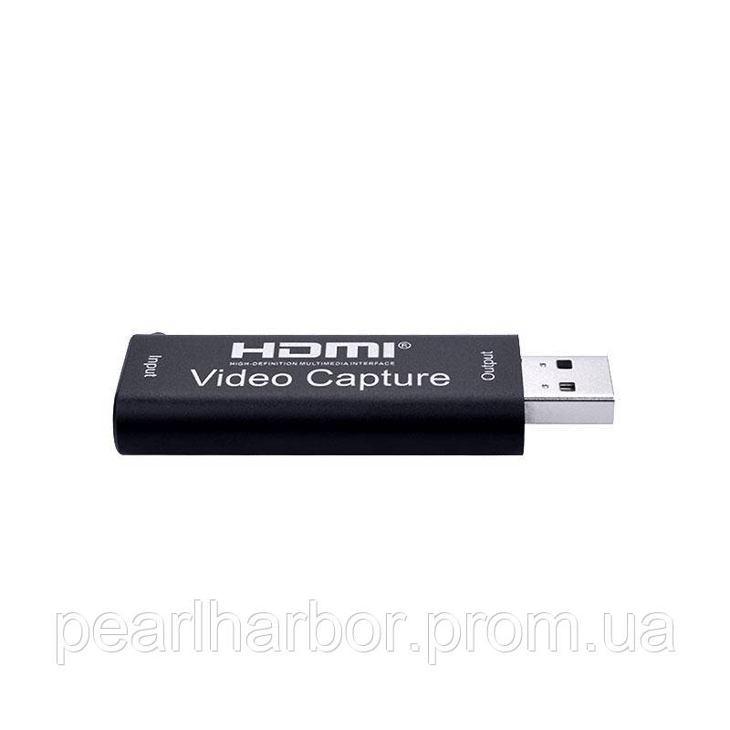 Перехідник відео Lucom USB2.0 A-HDMI M F (V.Capture) відеозахват video capture 1080p чорний ( XE, код: 7455070 - фото 4 - id-p2136624041