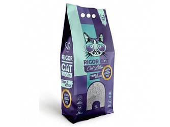 Rigor Cat (Рігор Кет) Lavender - Наповнювач бентонітовий для котячого туалету з ароматом лаванди 5 л