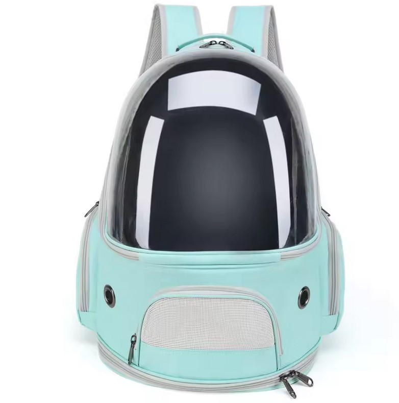 Рюкзак для перенесення кішок і собак 43х30х23 CosmoPet CP-52 Turquoise