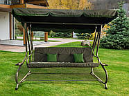 Садова розкладна гойдалка Avko Relax Plus Grey ARSC18711, фото 5
