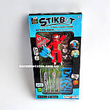 Фігурка Стікбот зі зброєю чоловічок для анімаційної творчості з аксесуарами для зйомки відео Stikbot, фото 4