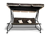 Садова розкладна гойдалка Avko Relax Plus Brown ARSC18722, фото 3