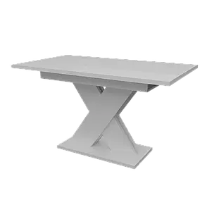 Обідній розсувний стіл ЛАМАР МДФ Neman, колір білий глянець, фото 2