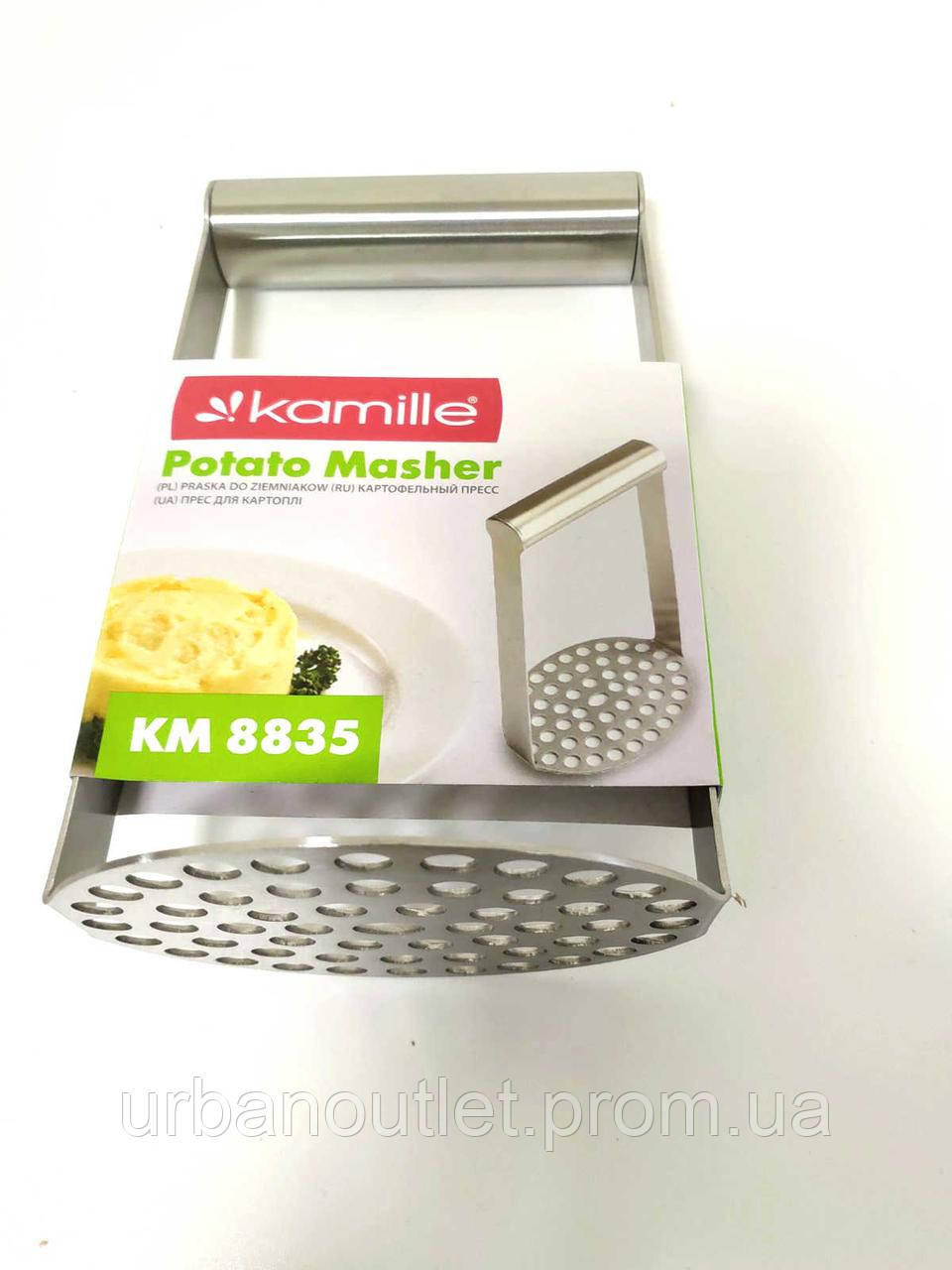 Картофелемялка Kamille Potato Masher KM 8835 нержавеющая сталь K[, код: 8190979 - фото 3 - id-p2136632659