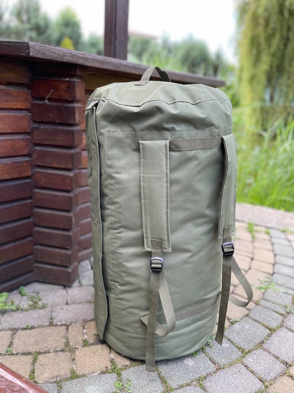 Баул рюкзак сумка 3 в 1 на 120 л, баул мешок вещевой армейский тактический баул для военных и армии - фото 8 - id-p2136628823