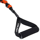 Еспандер плечовий трубчастий із ручками у захисному рукаві навантаження 16 кг Zelart FI-7834-35, фото 4