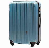 Средний пластиковый чемодан с расширением WINGS дорожный качественный чемодан М на колесиках