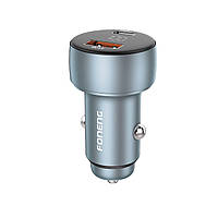 Автомобільний зарядний пристрій FONENG aluminum C18 Dual-Port 48W Digital Display