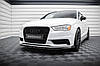 Сплітер Audi A3 8V (13-16) седан тюнінг обвіс губа спідниця елерон (V1), фото 3