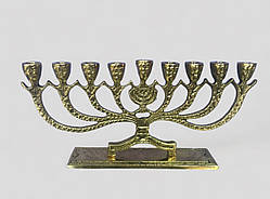 Єврейський свічник "Ханука" бронза 9см