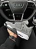 Чоловічі зимові кросівки Nike Air Jordan 4 Retro Grey White winter fur Найк Аір Джордан 4 сірі шкіра з хутром, фото 7