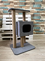 Подвесной домик-когтеточка для кошек 85*50*50 см