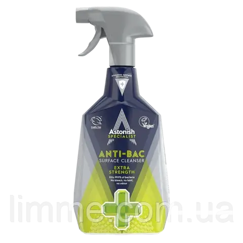 Антибактеріальний засіб для чищення кухні Astonish antibacterial surface cleanser 750 мл