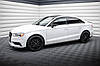 Пороги Audi A3 8V (13-16) седан тюнінг обвіс леза спідниця елерон, фото 3
