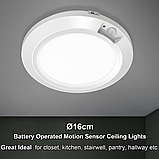 Нічник з датчиком руху Awanber, живлення від батареї, освітлення у шафі з активацією руху (2шт), фото 2