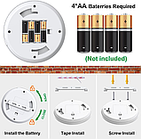 Нічник з датчиком руху Awanber, живлення від батареї, освітлення у шафі з активацією руху (2шт), фото 5