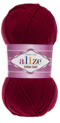 Нитки пряжа для в'язання бавовна акрил COTTON GOLD ALIZE Коттон Голд Алізе № 57