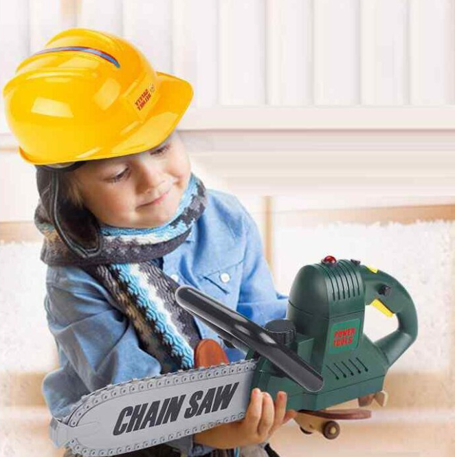 Игрушечная бензопила (звук, подсветка, вращаемое лезвие пилы, на ...